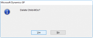 Delete Child MO