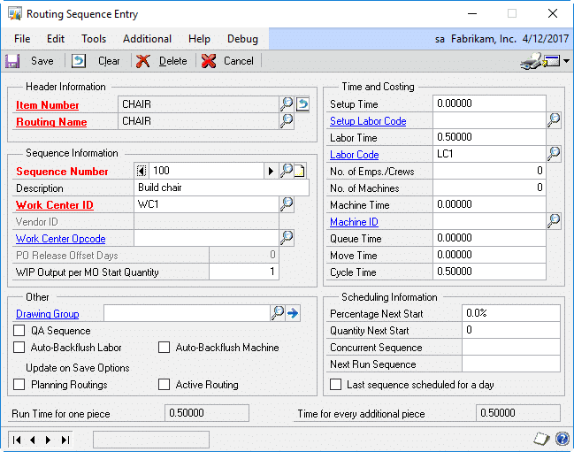 Routing Import Setup Willoware